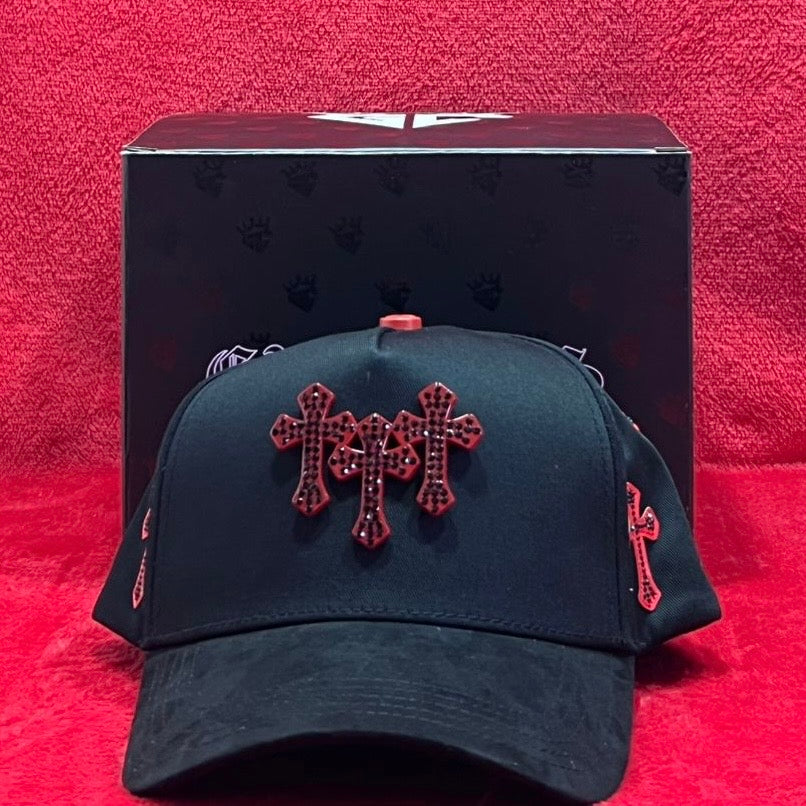 Gorra GC Hats LA Chrome Cruces Rojas FULL SET - Palashop