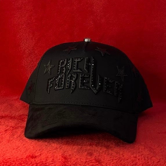 Gorra Barbas Hats X Rich The Kid Rich Forever Black - Palashop