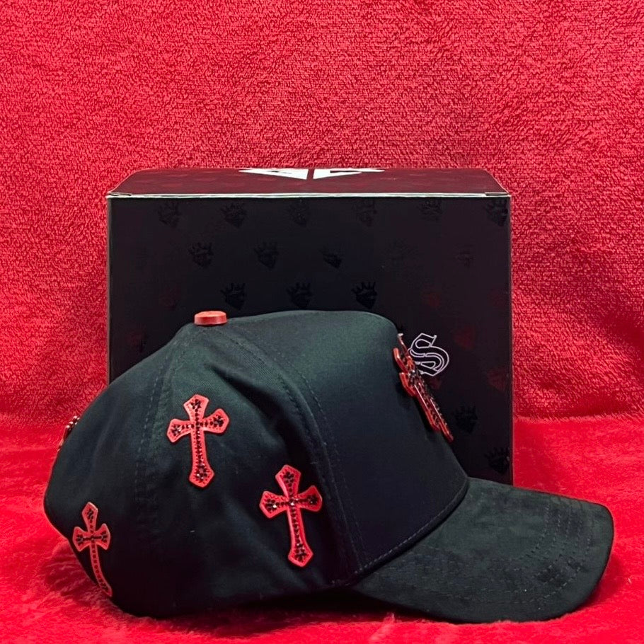 Gorra GC Hats LA Chrome Cruces Rojas FULL SET - Palashop