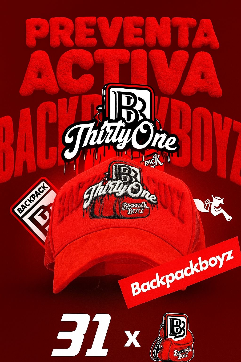 Gorra 31 Hats x Backpackboyz PREVENTA