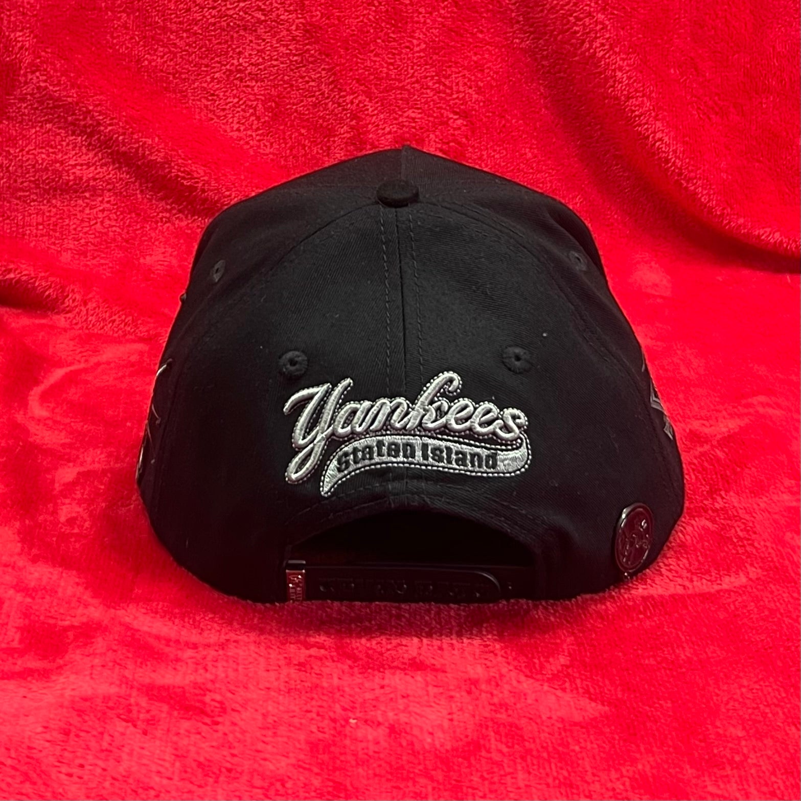 Kevin Hats NY Yankees Pearls Black
